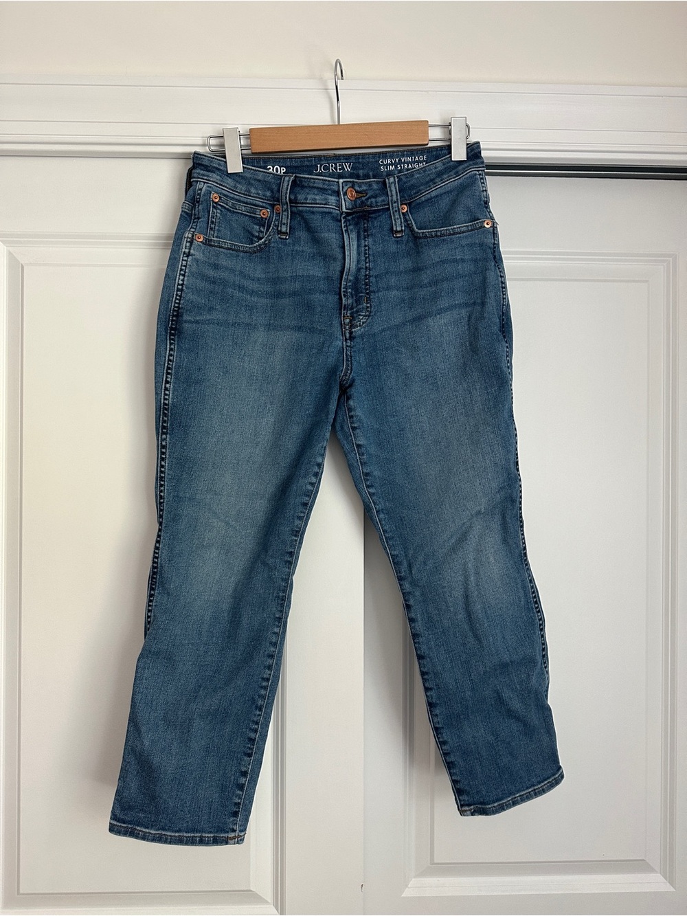 J.Crew Mid-Rise Women’s Curvy Vintage Slim Straight Jeans